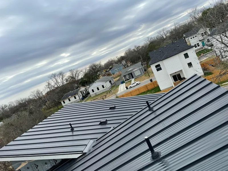 Standing seam metal roof panels with vents for Skylight Repair in Blakely